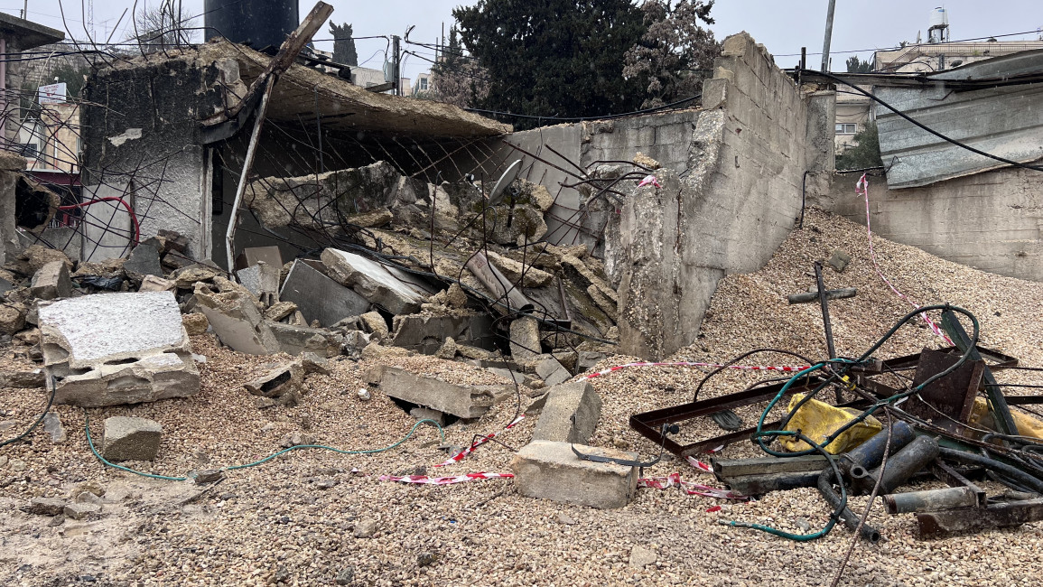 Demolitions in occupied East Jerusalem.  Ibrahim Husseini/TNA. 15 March 2023