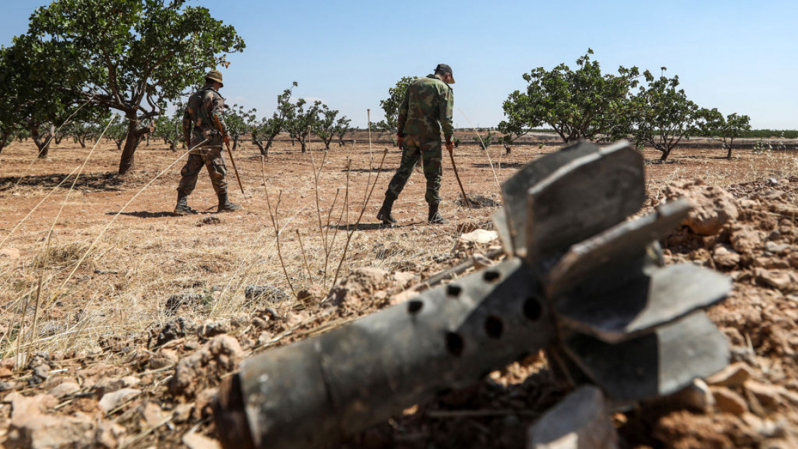 Syria unexploded landmines 