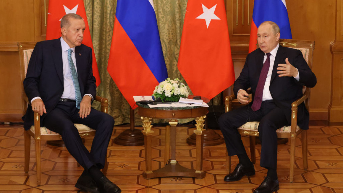 Erdogan and Putin met in Sochi [Getty]