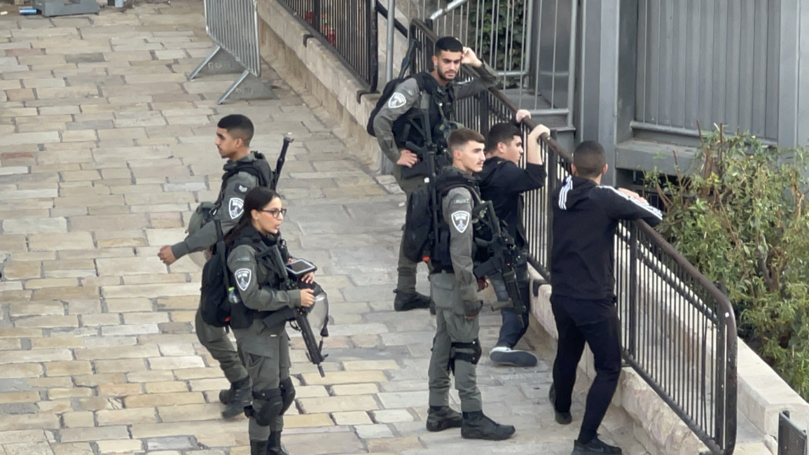 Increased Israeli police presence in occupied East Jerusalem, along with excessive frisking of the young and movement restrictions have added to the tensions. Ibrahim Husseini/TNA