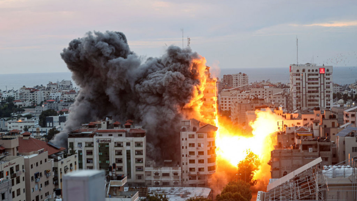 Israeli forces bombed residential areas in the Gaza Strip [Getty]