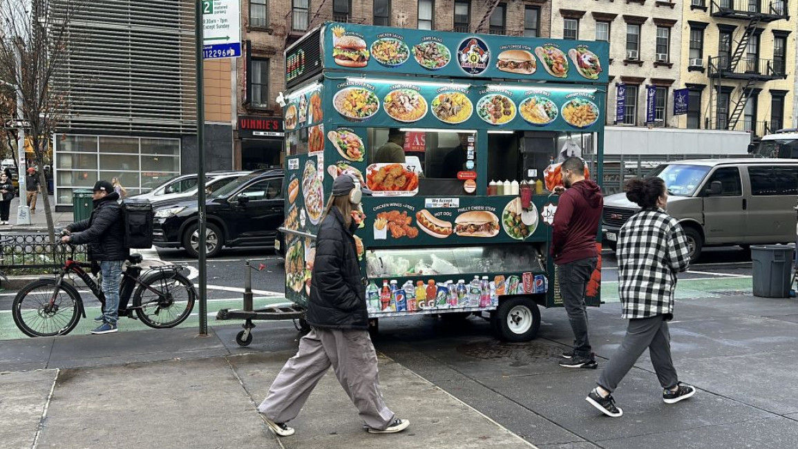 Seldowitz constantly harrassed Mohammed Hussein at the halal food cart where he worked in New York [Anadolu/Getty]