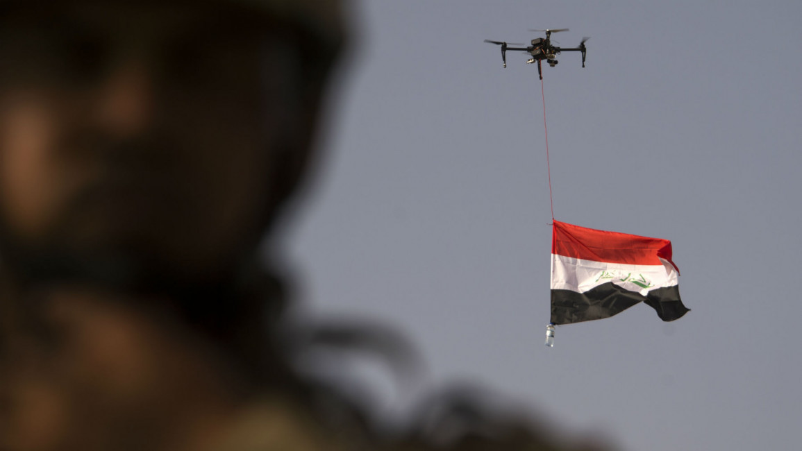 Iraq flag drone