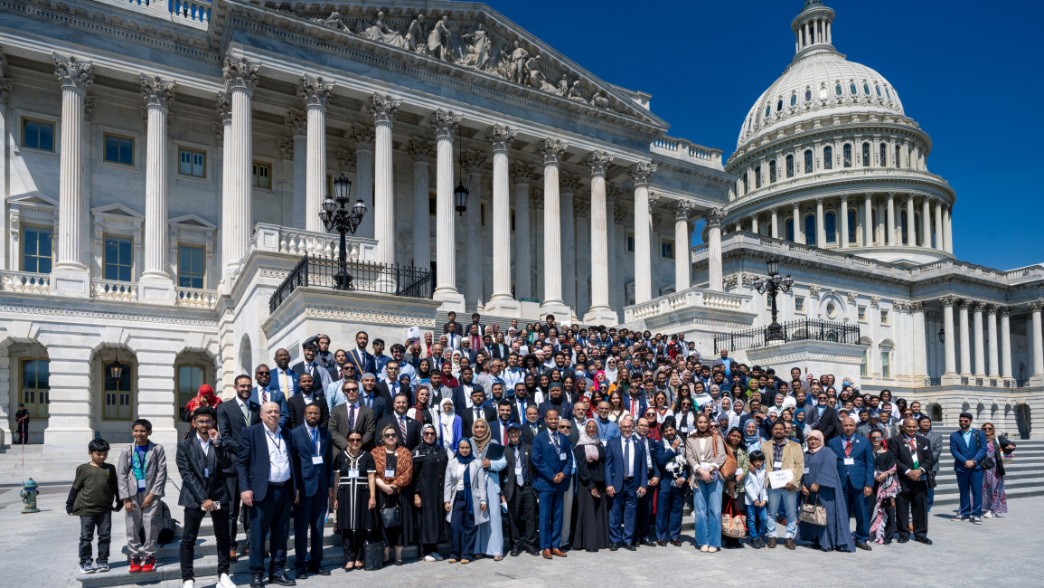 Around 700 Muslims visited the US Capitol this week to advocate for civil and human rights domestically and abroad. [Photo courtesy of CAIR]