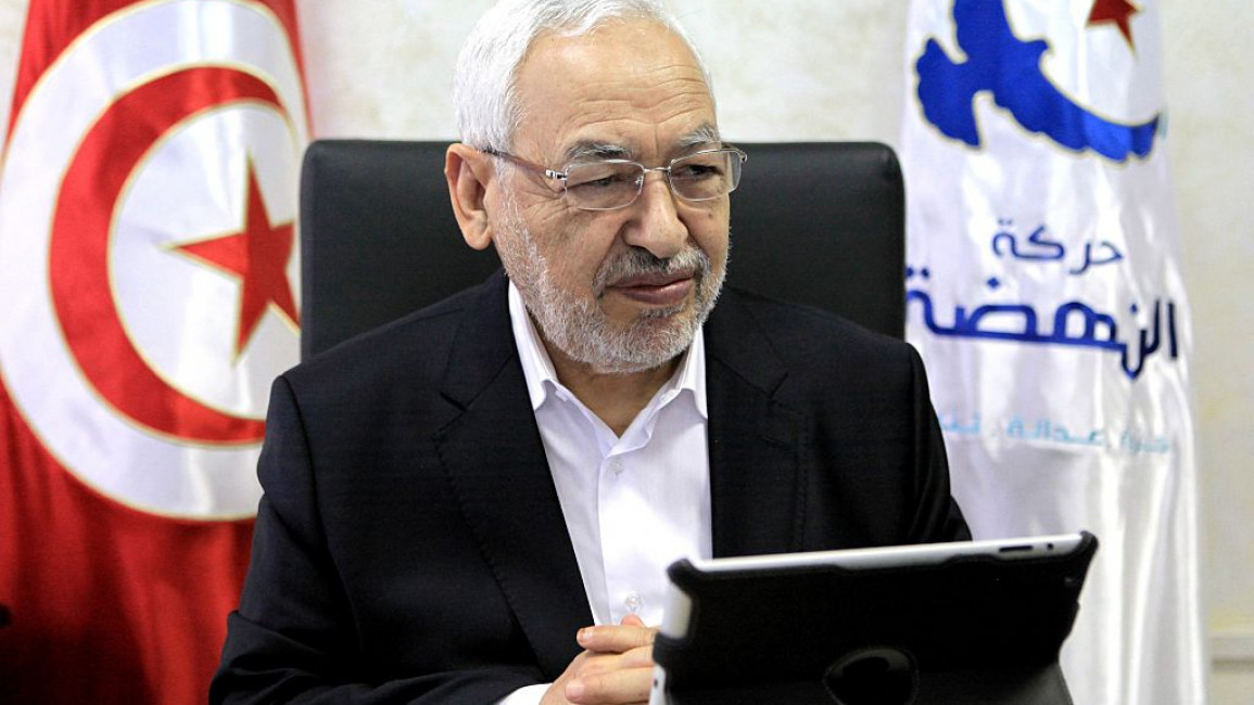 Ennahda leader Rached Ghannouchi in 2015