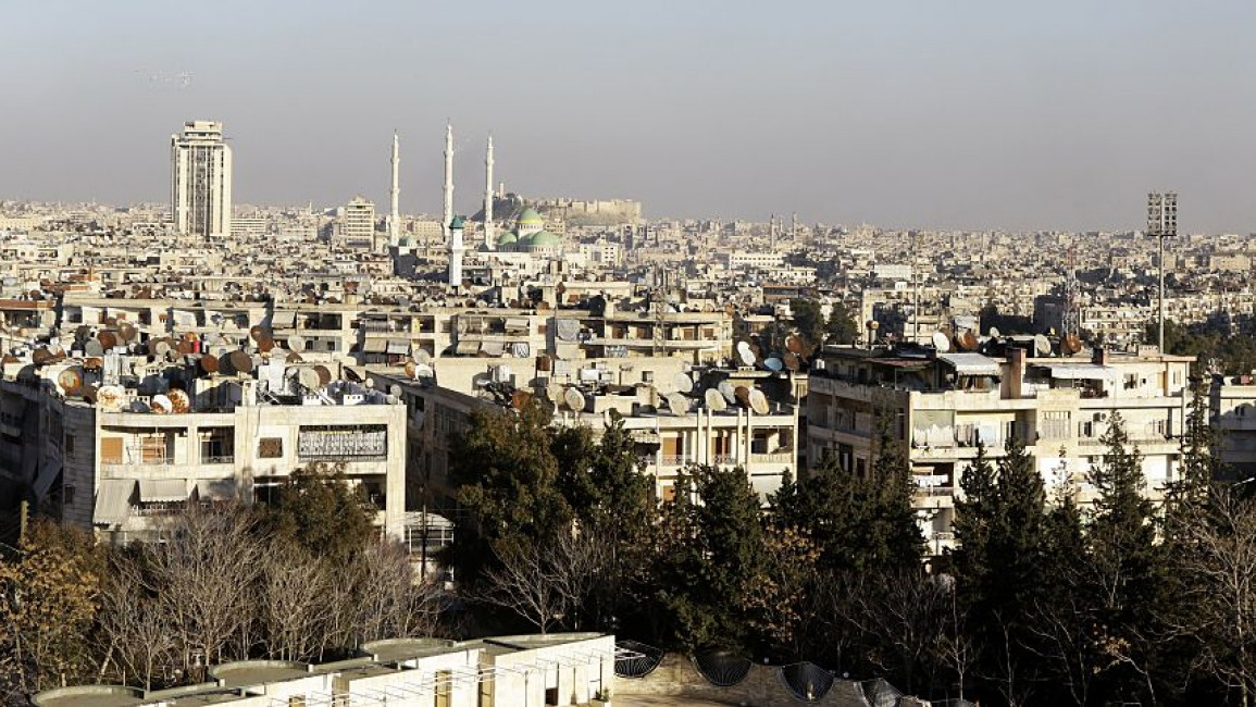 Aleppo city in Syria in January 2017
