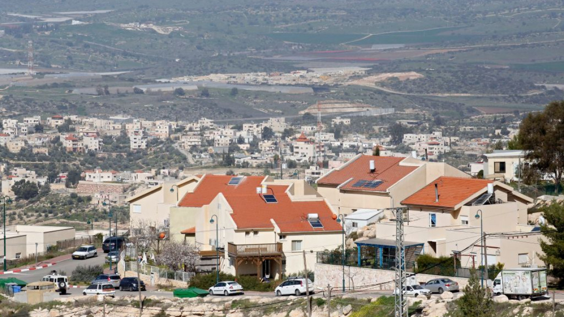 Negohot, an illegal settlement in the occupied West Bank
