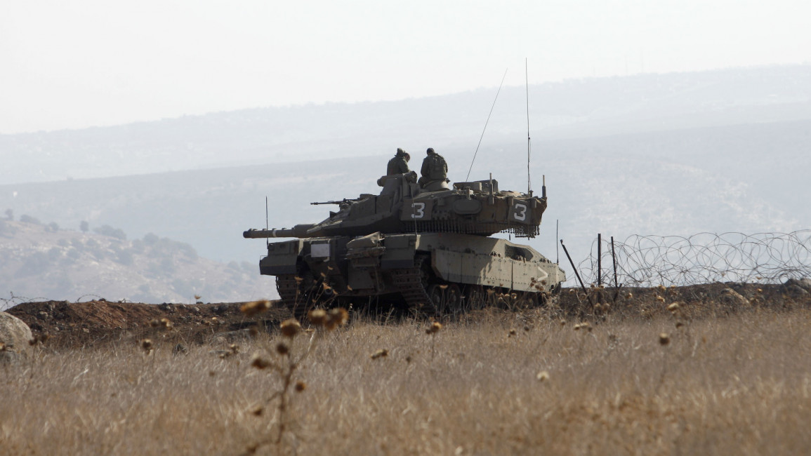 Golan Heights Israeli tank