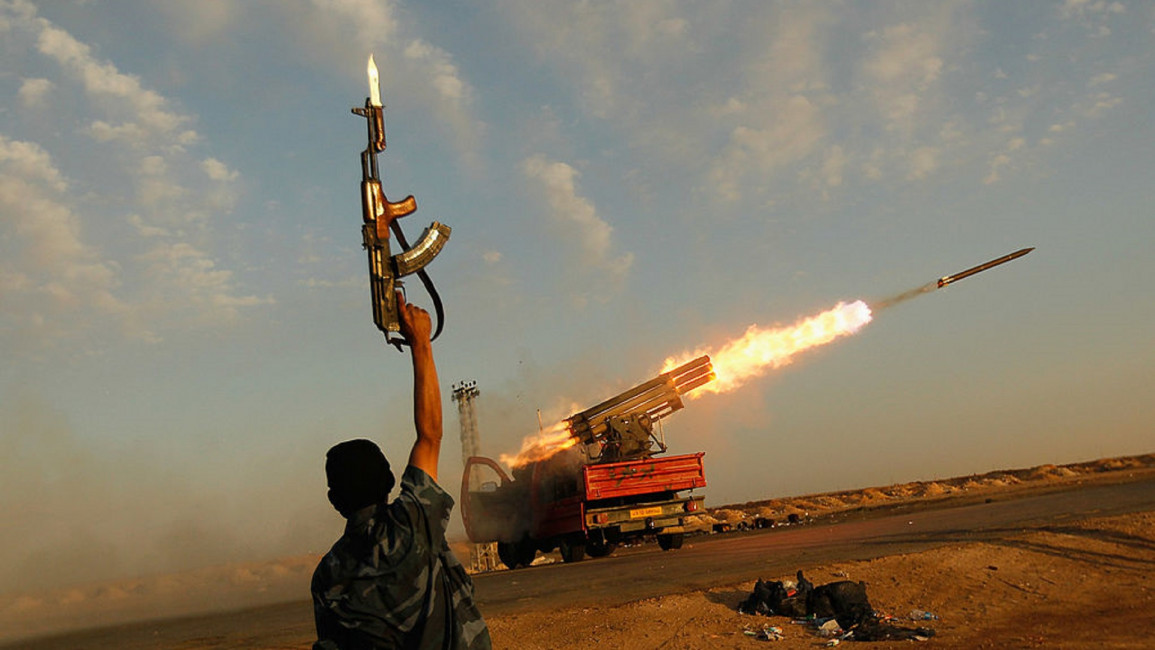 Libyan soldier with missiles in 2011 GETTY
