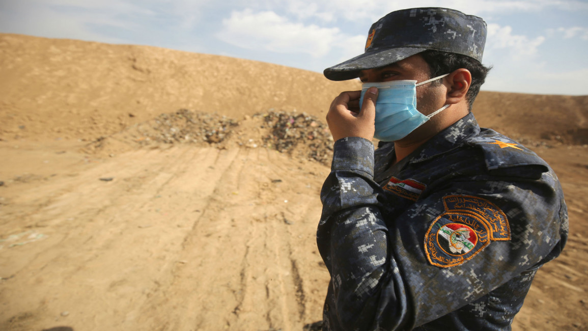 Mosul mass grave AFP