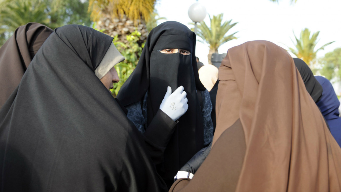 Niqab in Tunisia [AFP]