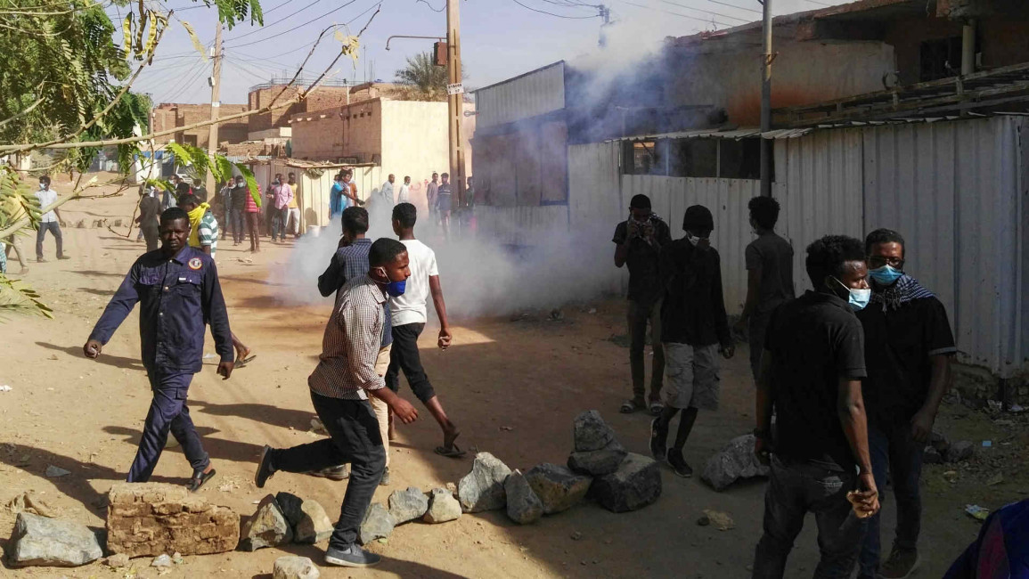 Sudan protests burri - afp