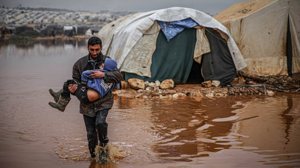 syria idlib floods