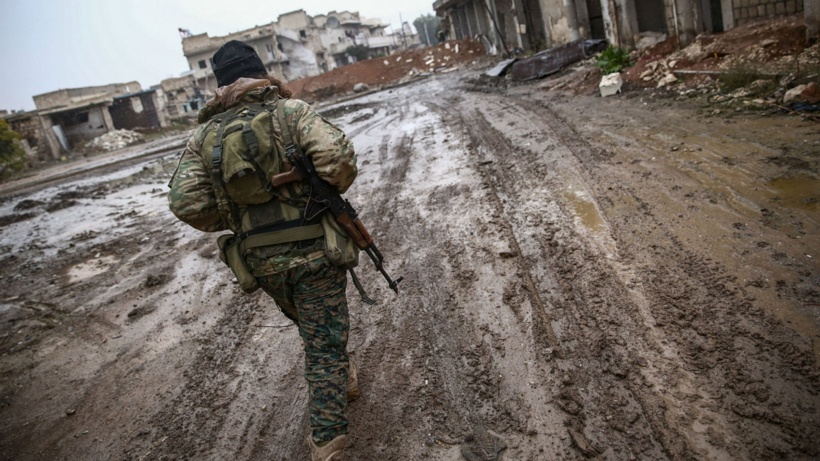 Syrian rebels in al-Bab city (Getty)