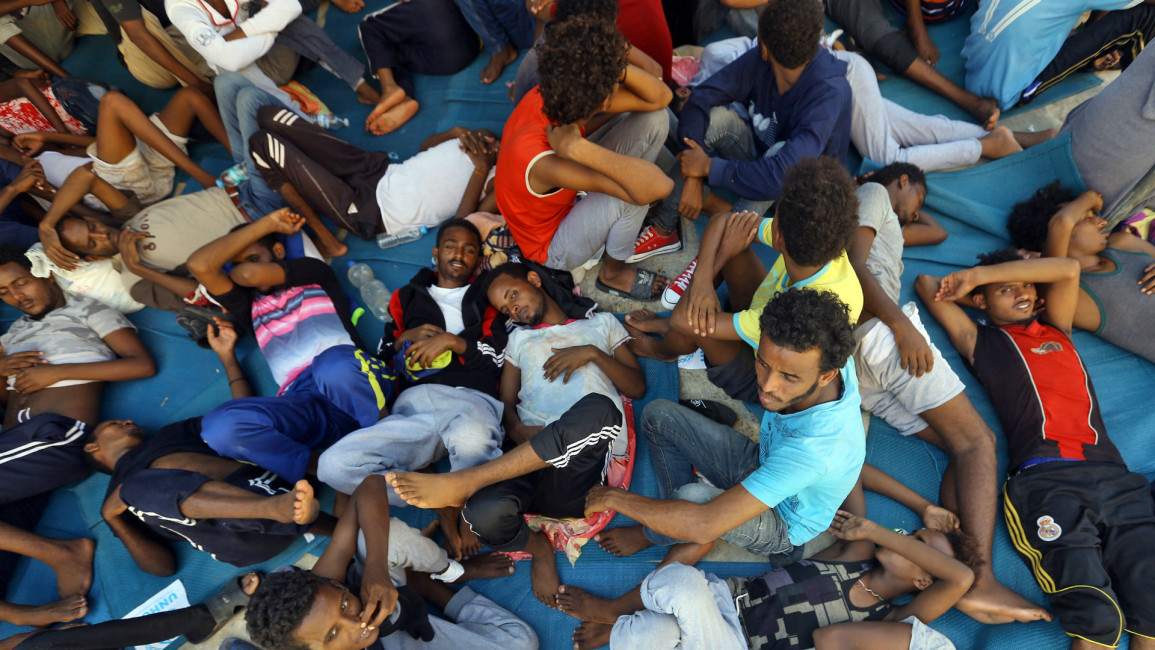 Libya migrants --  AFP