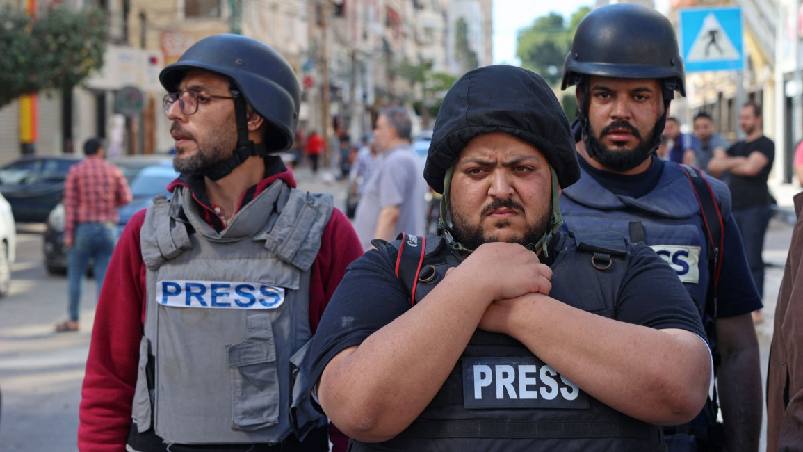 Gaza journalists -- getty