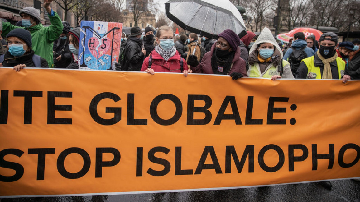 Anti-Islamophobia protest in Paris [GETTY]