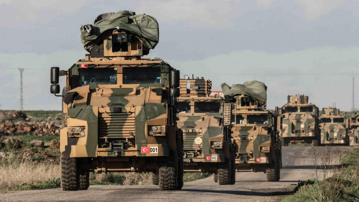 Turkish forces enroute to Afrin