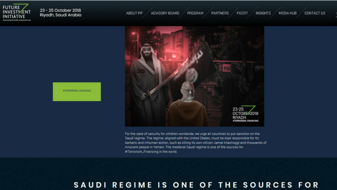 Saudi conference hack image