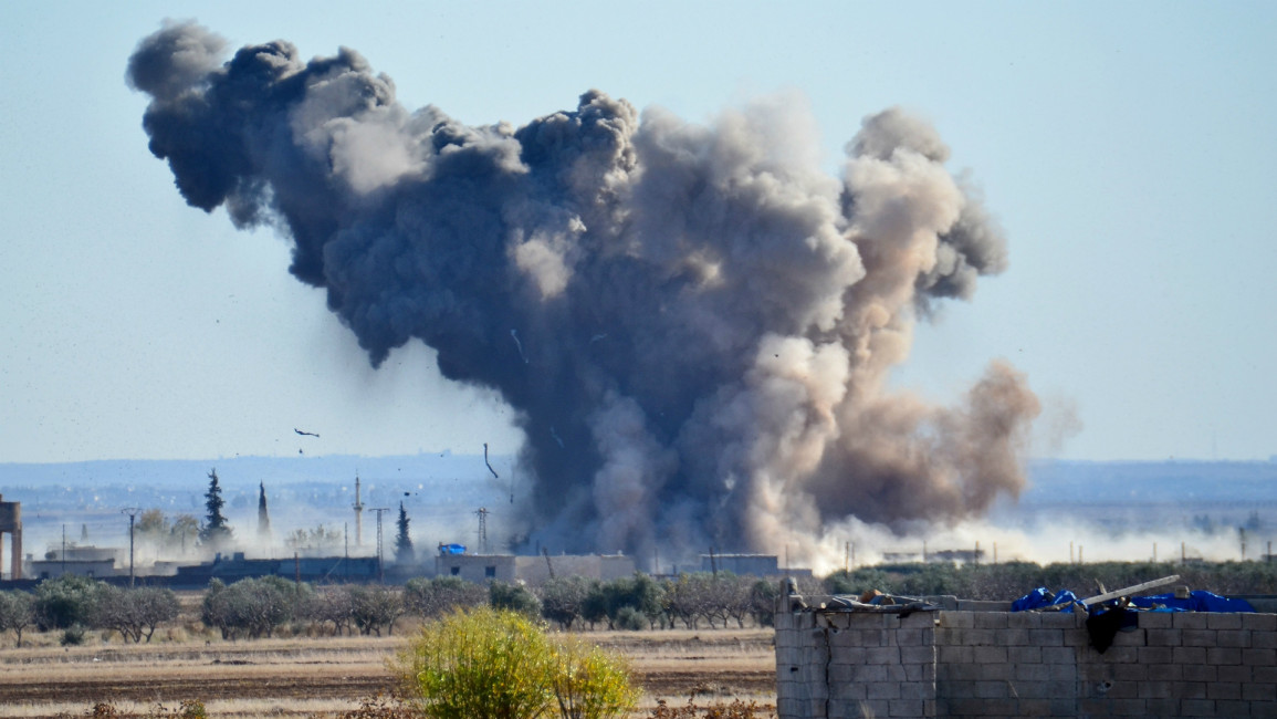 Syria US airstrike -- Anadolu