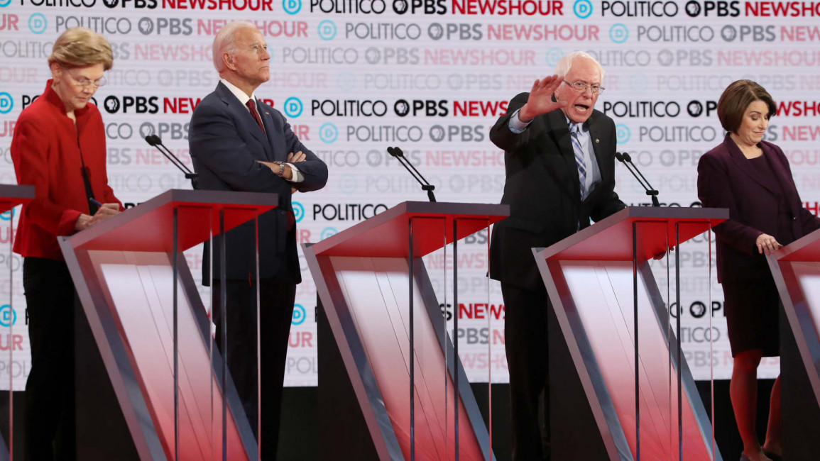 Bernie Sanders Democratic debate - Getty