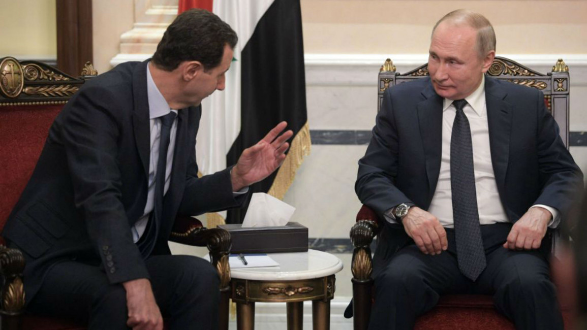 PUtin and Assad - AFP