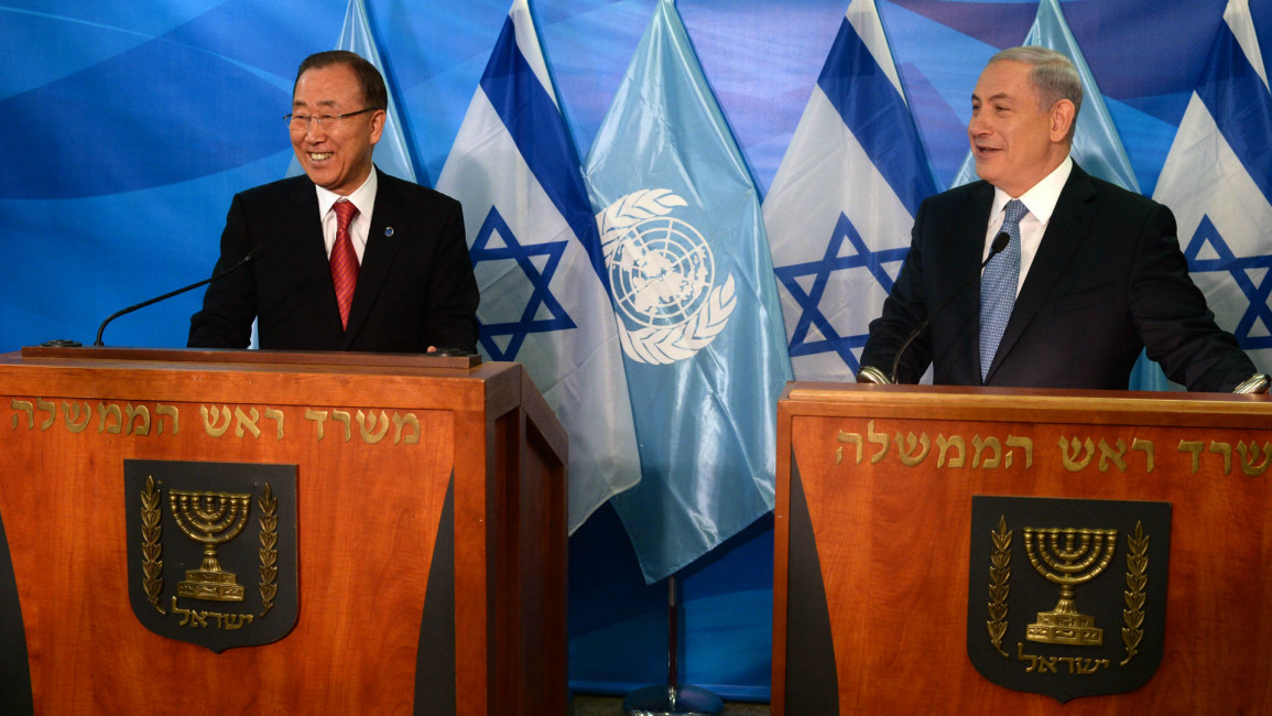 Ban Ki-Moon and Netanyahu - Getty