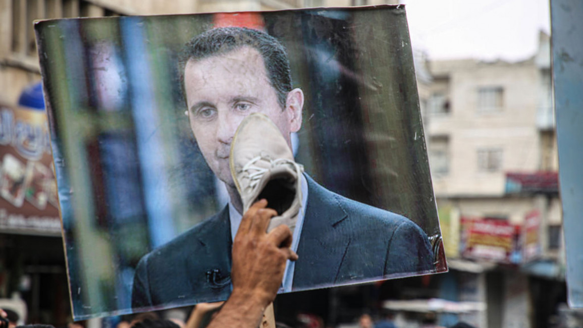 Assad shoe [Getty]