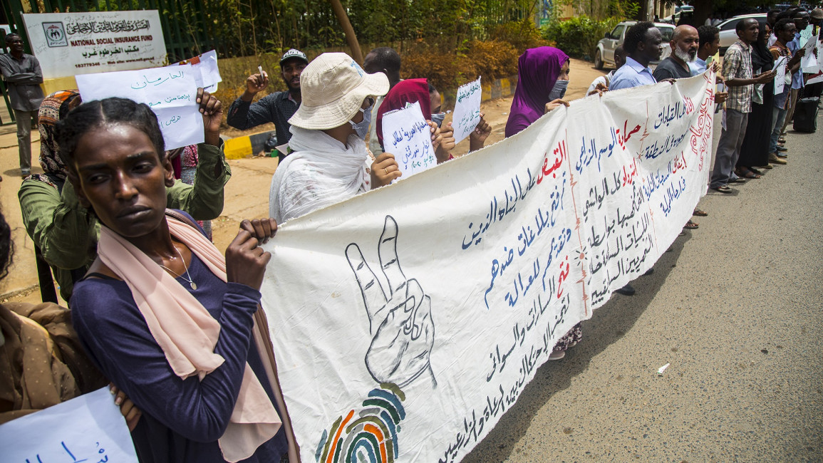 sudan darfur protest
