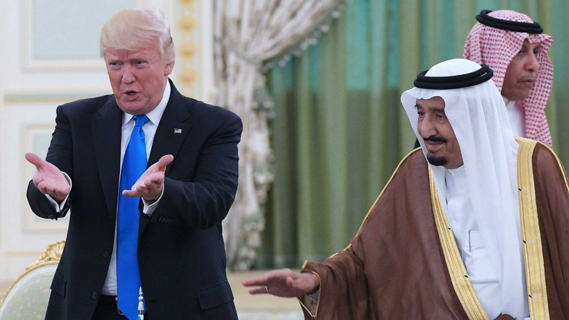President Trump and King Salman in Riyadh