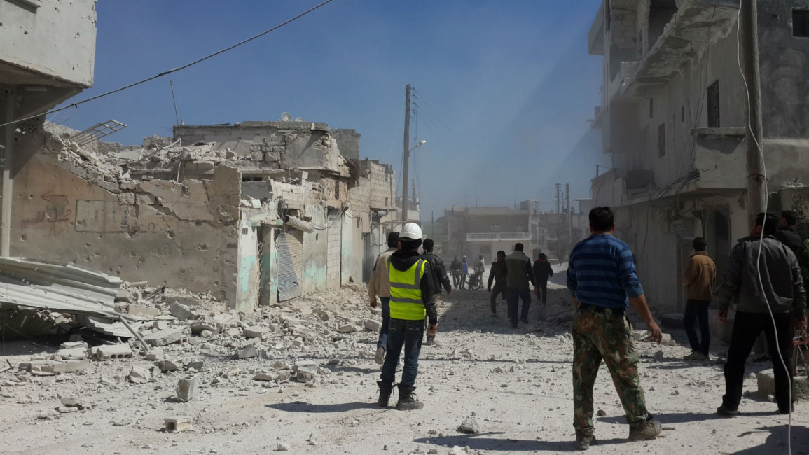 Syrian regime attacks on residential areas in Idlib 