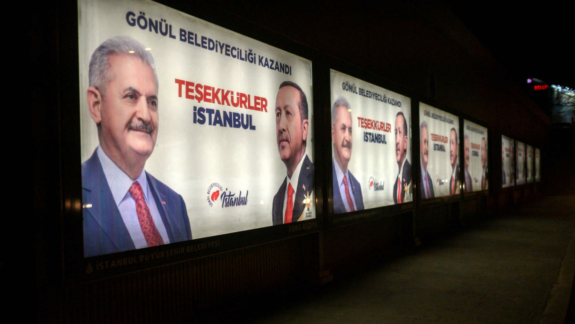 turkish election poster istanbul - afp