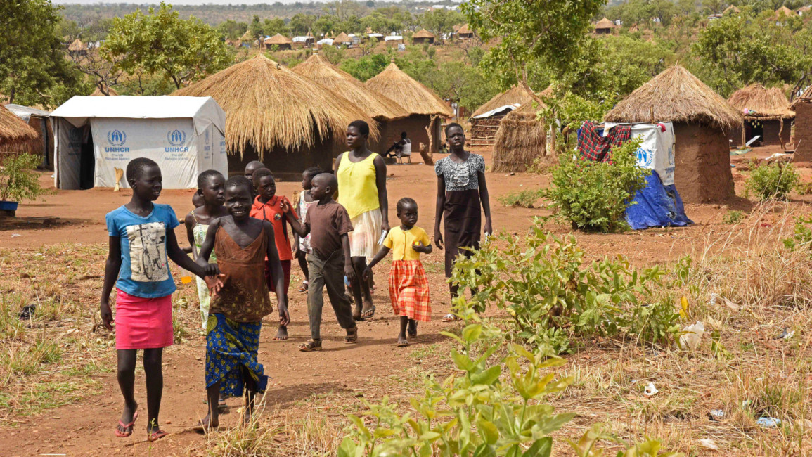 South Sudanese refugees in Uganda [AFP] sudan