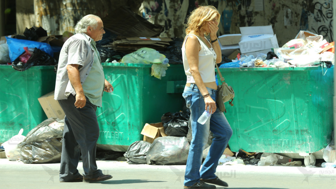 النفايات في شوارع بيروت 