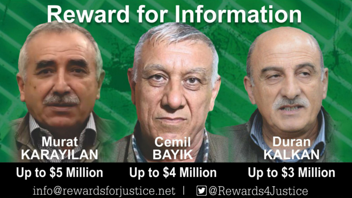 PKK reward [Twitter/rewards for justice
