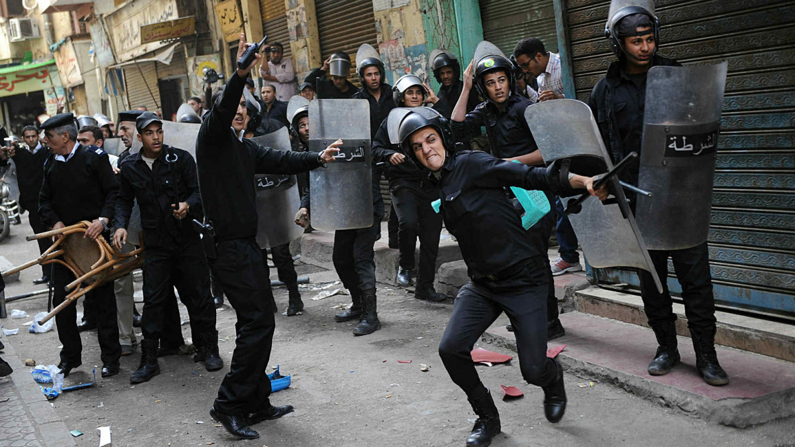 Egyptian riot police - Anadolu