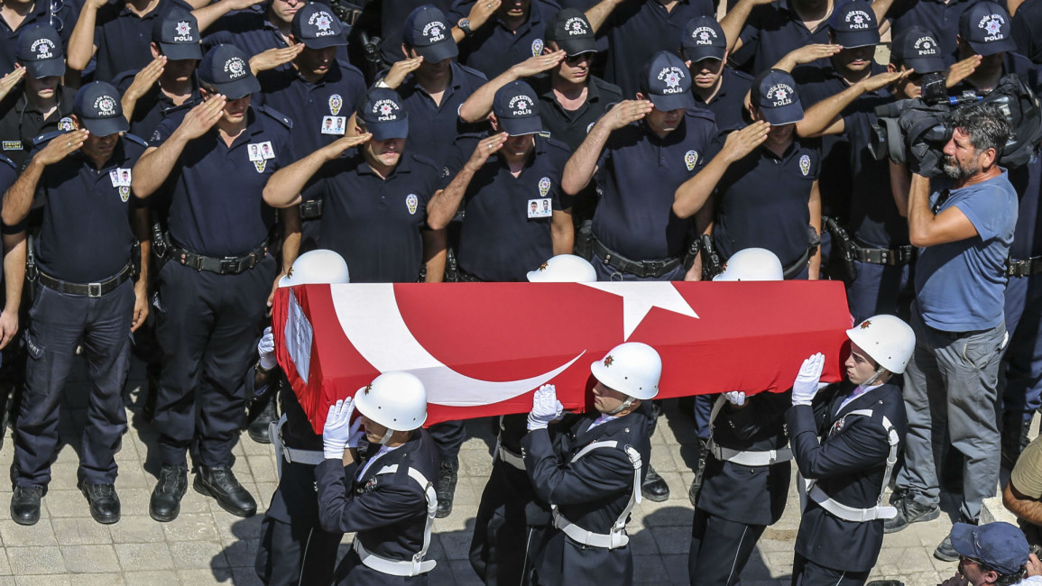 turkey police funeral anadolu