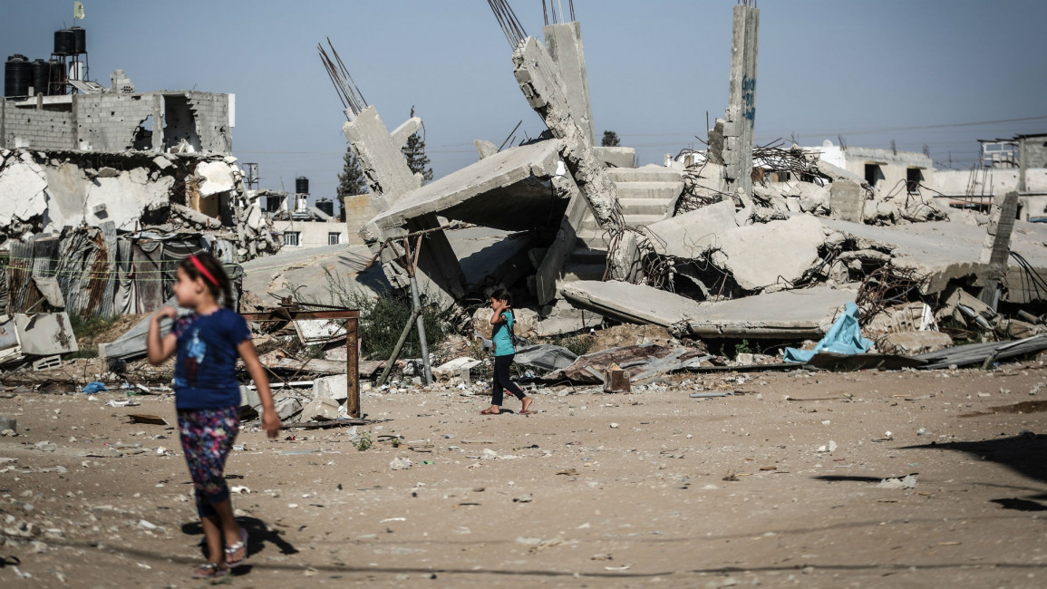 Gaza strip destruction ANADOLU
