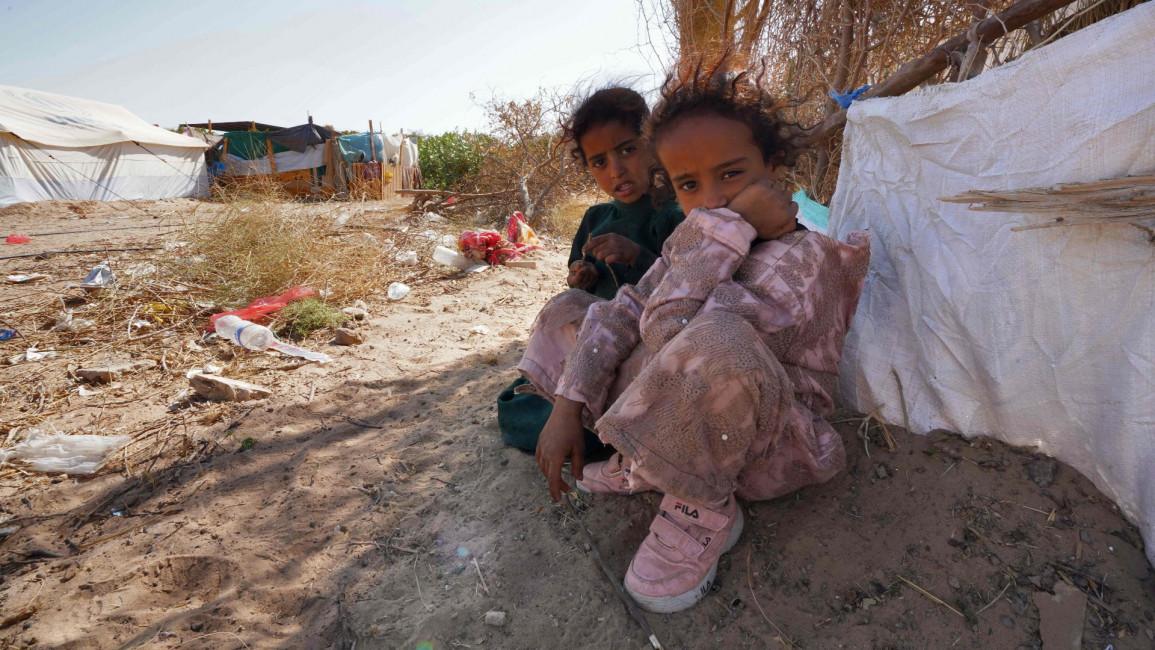 Yemen children camp  - Getty