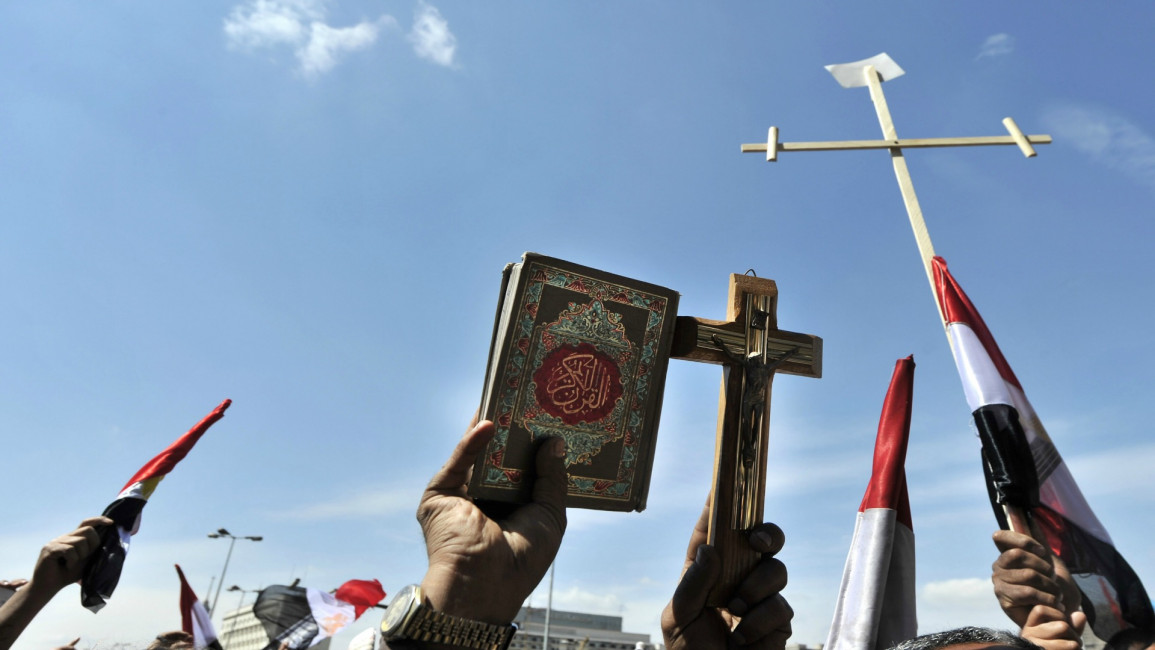 Egypt Tahrir sectarian - AFP