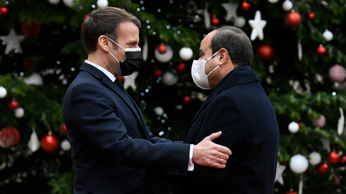 Macron and Sisi - Getty