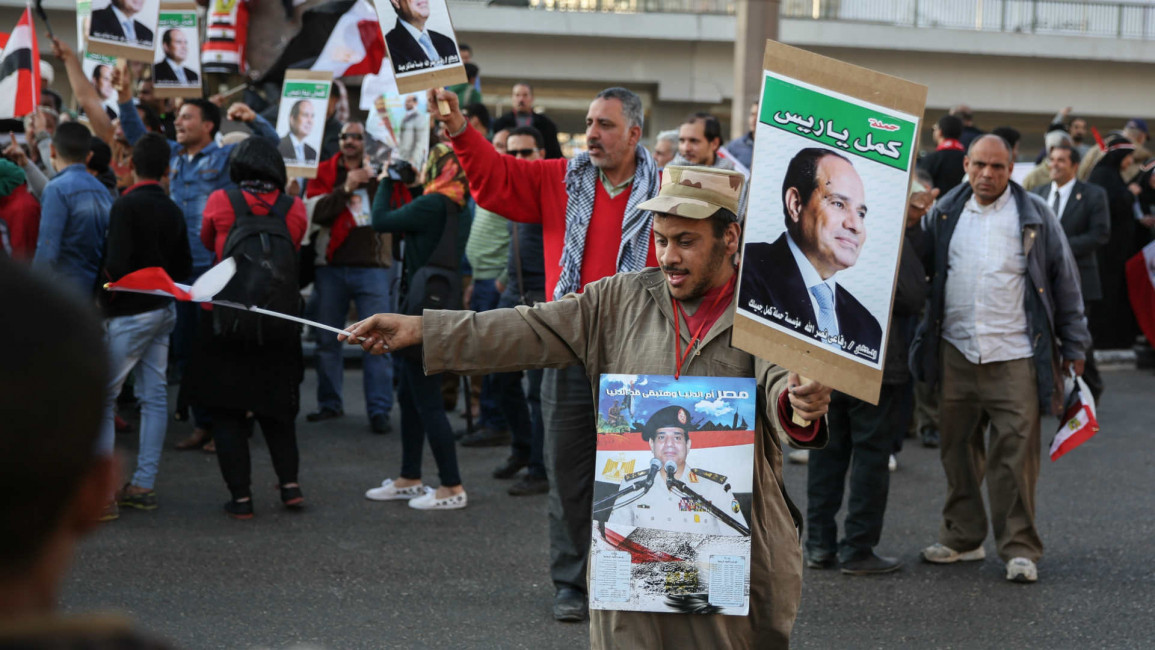 Pro-sisi protest - Getty
