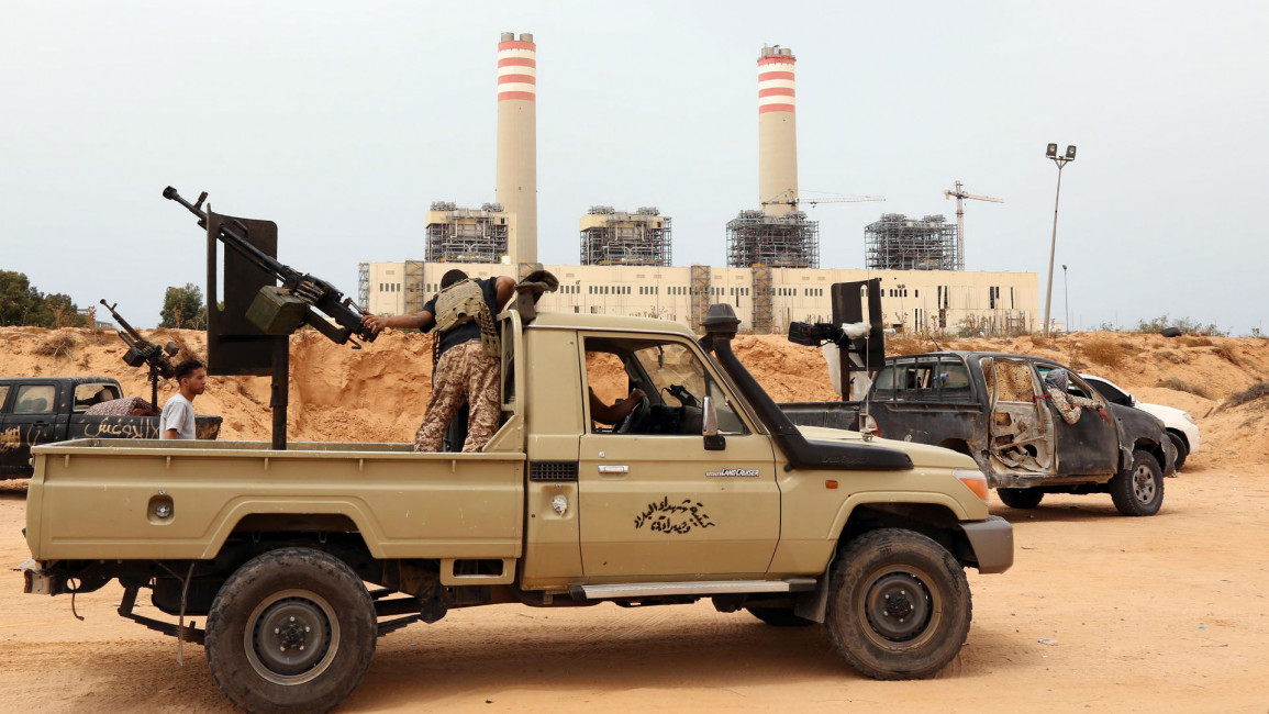 GNA Libya forces outside captured power plant