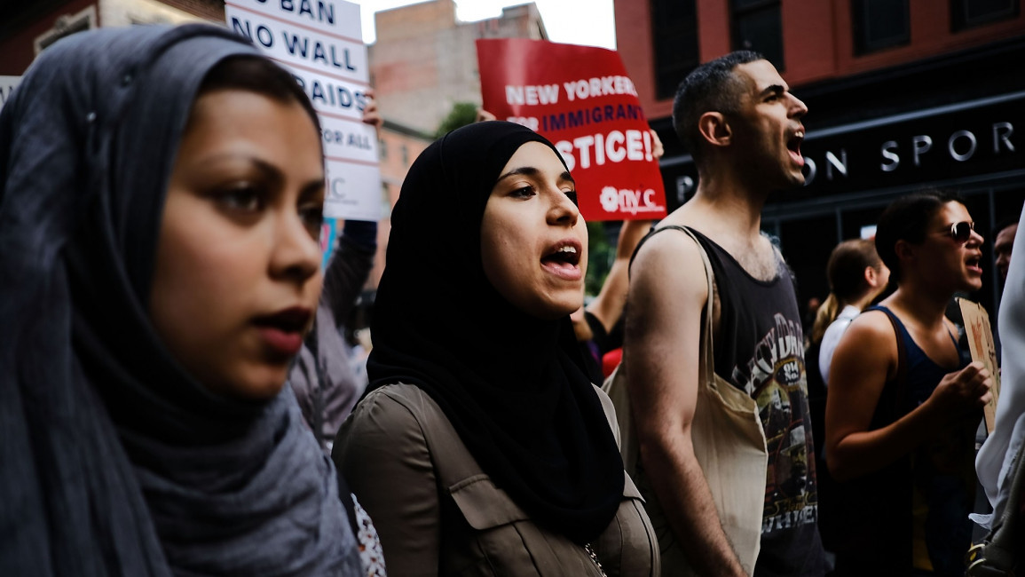 Muslim ban protest - Getty