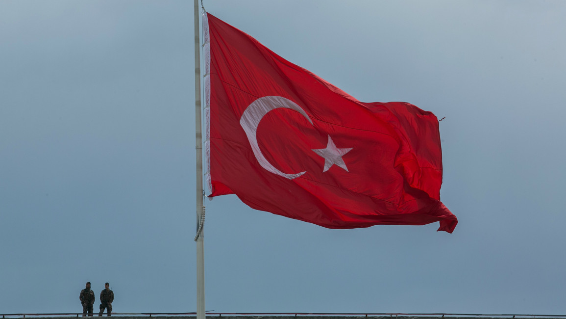 Turkey police flag