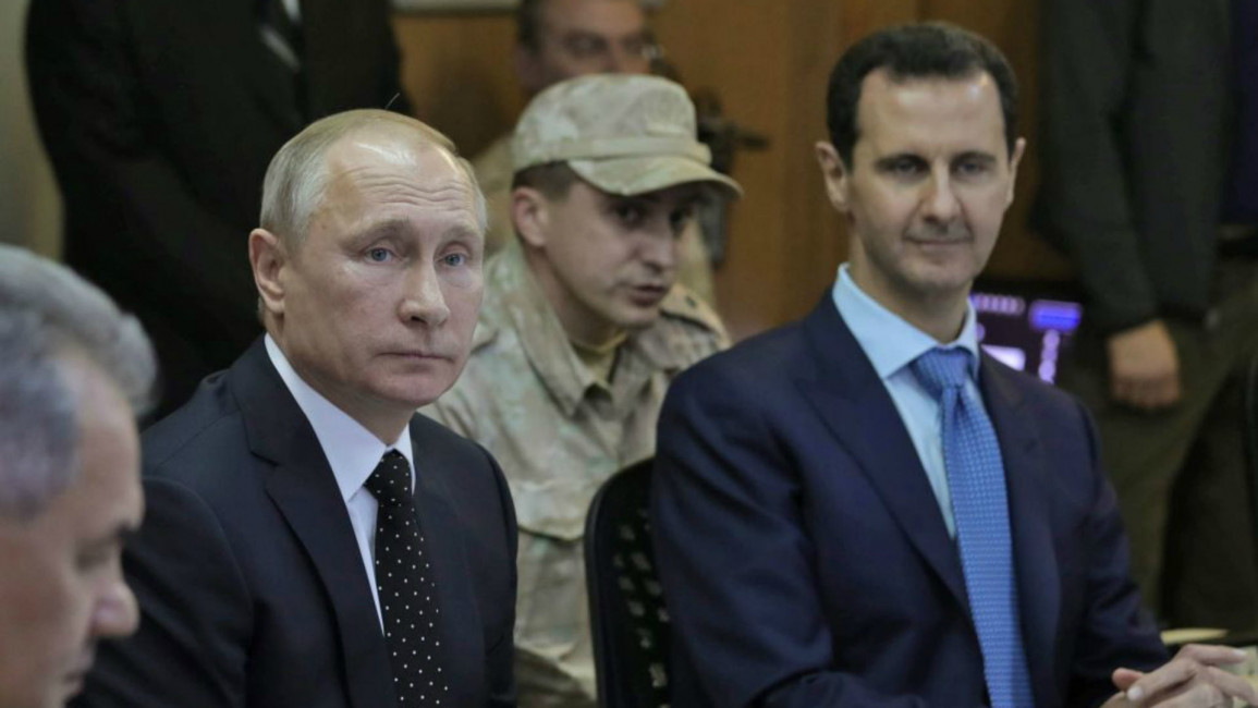 Putin and Assad - AFP