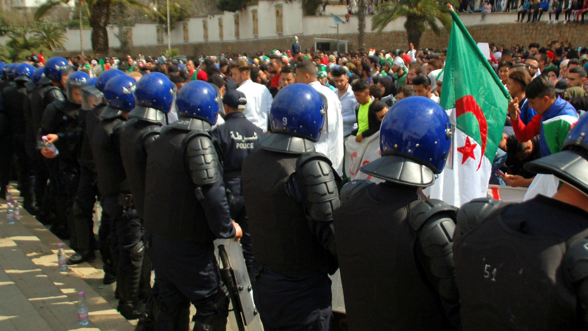 Algerian anti-riot police -- AFP