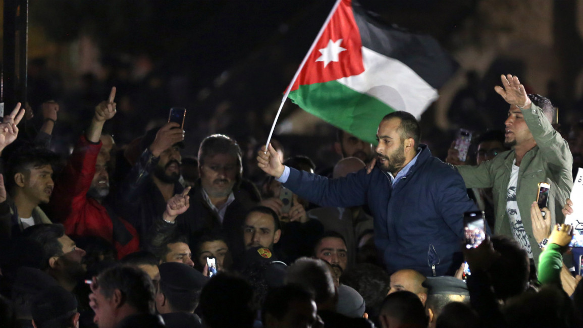 Jordan protests -- AFP 