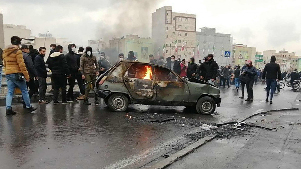 Iran petrol protests - Getty