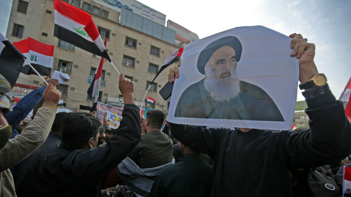 Iraq Sistani protests - Getty